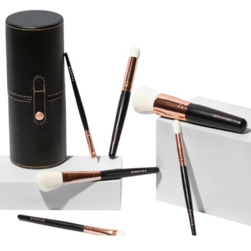 Morphe Rose Away 6pc Face & Eye Travel Brush Set (NWT) - Picture 4 of 11